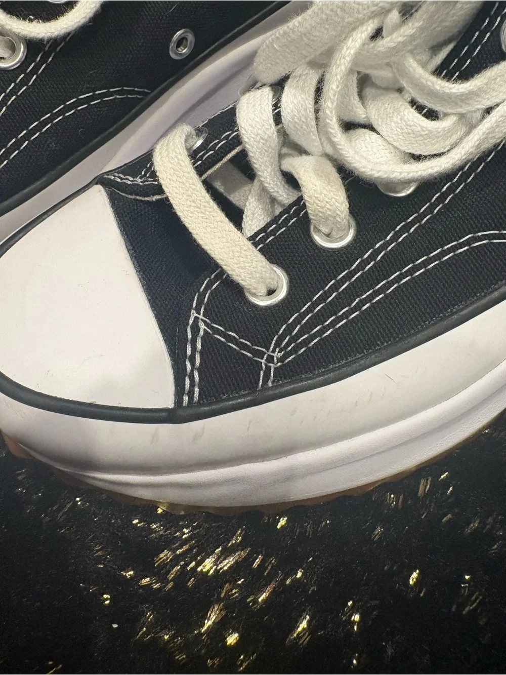 SOLD‼️Converse Women's Black High-Top Platform Sneakers